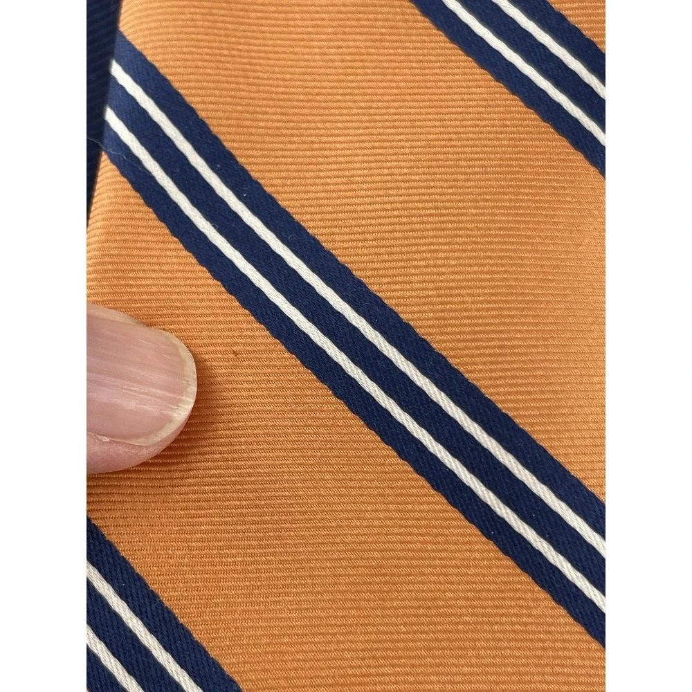 Tommy Hilfiger Orange White Blue Stripe 3.25